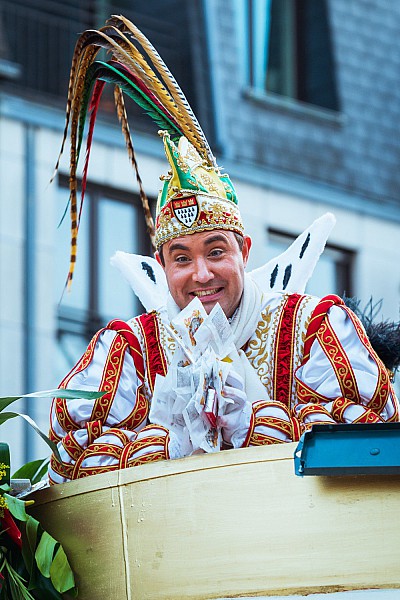 Prinz Marc Michelske vom Kölner Dreigestirn der Session 2019