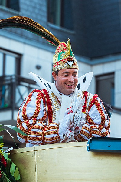 Prinz Marc Michelske vom Kölner Dreigestirn der Session 2019